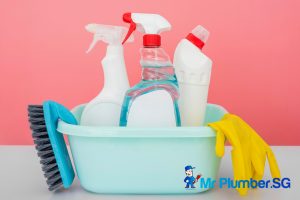 5 Quick Fixes for a Clogged Toilet by Plumbers in Singapore 1 chemical-drain-cleaner-5-quick-fixes-for-a-clogged-toilet-toilet-bowl-choke-mr-plumber-singapore