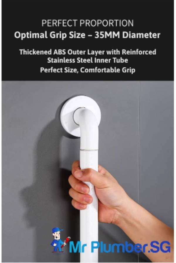 Angled Grab Bars With ABS Grip 7 Angled Grab Bar - 3