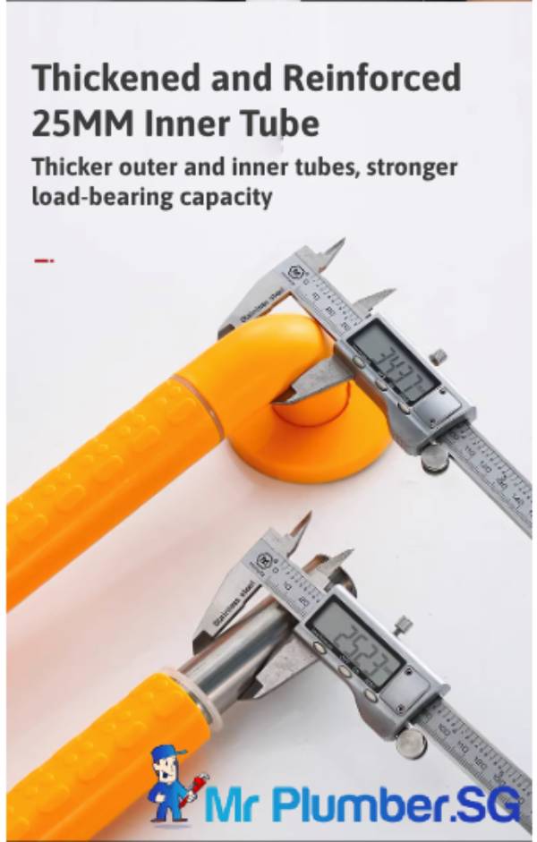 Angled Grab Bars With ABS Grip 5 Angled Grab Bar - 4