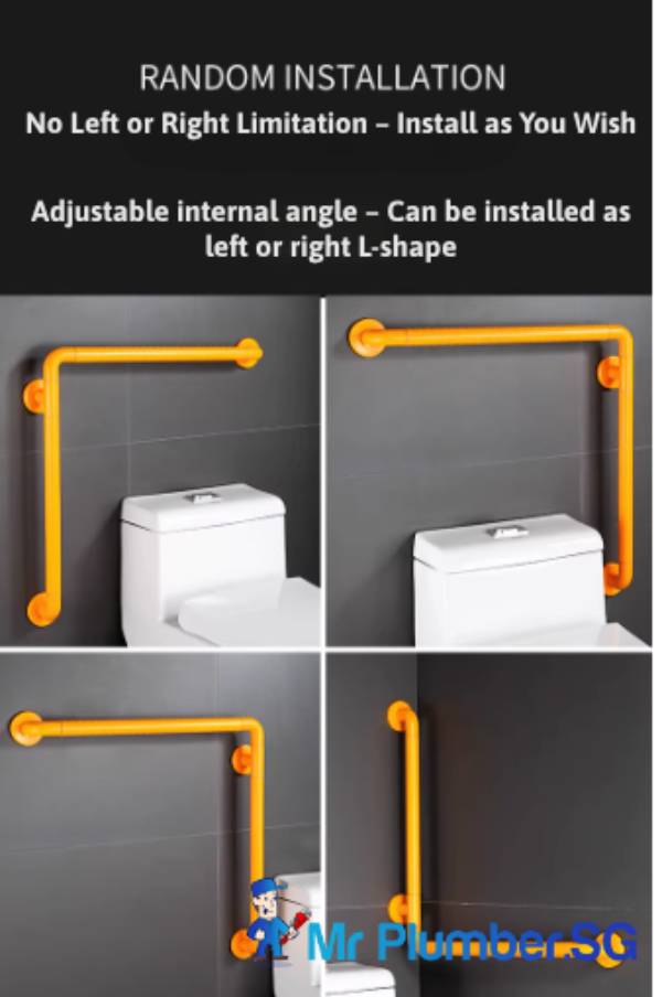 L-Shaped Grab Bar 10 L Shaped - 7