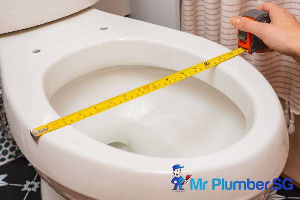 Toilet Seat Cover Replacement/Installation 5 measuring-toilet-bowl-mr-plumber-singapore-1