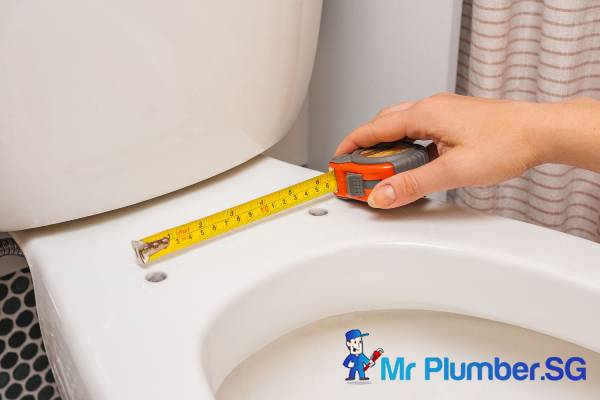 Toilet Seat Cover Replacement/Installation 6 measuring-toilet-bowl-mr-plumber-singapore-2