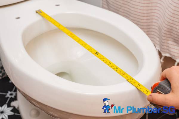 Toilet Seat Cover Replacement/Installation 4 measuring-toilet-bowl-mr-plumber-singapore