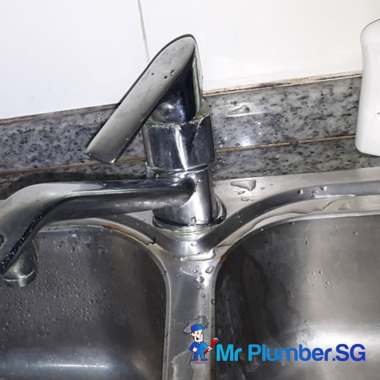 Replace-Kitchen-Sink-Tap-and-Repair-Seepage-Silicon-Plumber-Singapore-HDB-Yishun-9